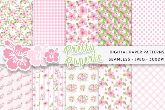 10 Spring Digital Paper Backgrounds for Creative Projects