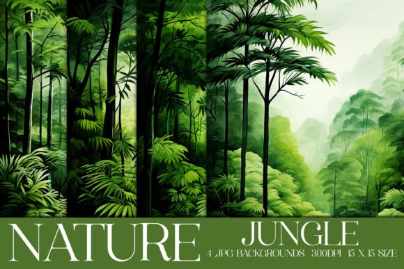 Bring the Wild to Your Designs: Jungle Backgrounds