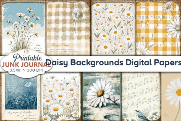Daisy Backgrounds Digital Papers: Beyond the Surface