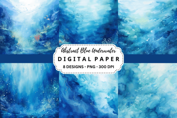 Dive Into Design: The Allure of Abstract Blue Underwater Backgrounds