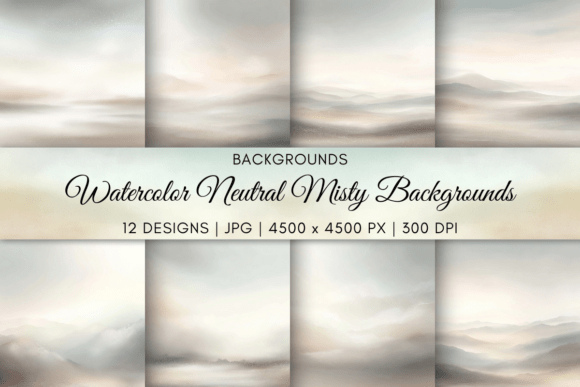 Embrace Serenity: The Power of Neutral Watercolor Backgrounds