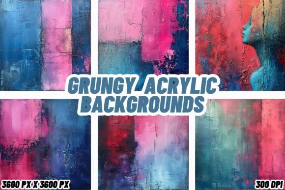Inject Raw Energy: Using Grungy Acrylic Backgrounds