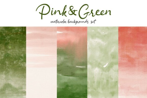 Pink & Green Watercolor Backgrounds: A Designer's Secret Weapon