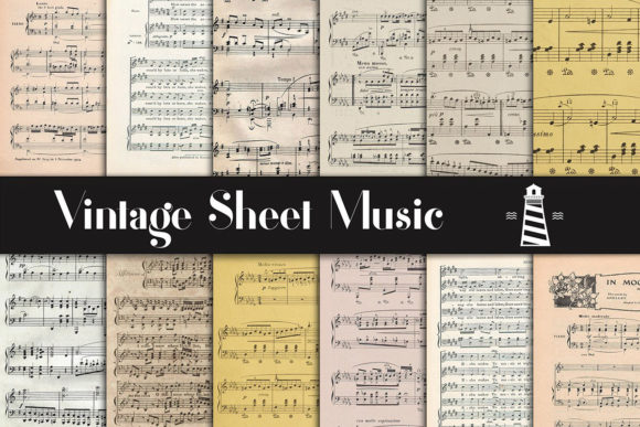 Timeless Charm: Using Vintage Sheet Music Backgrounds