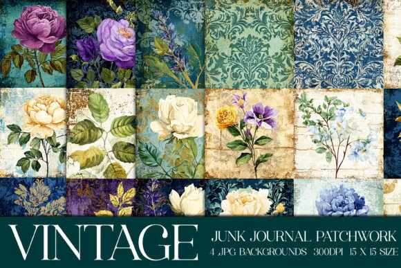 Timeless Texture: Vintage Quilt Style Backgrounds, S25