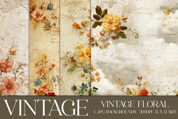 Timeless Texture: Working with Vintage Floral Backgrounds