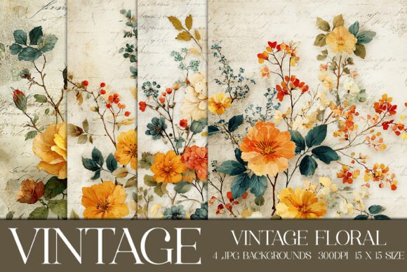 Unearthing Charm: Using Vintage Floral Backgrounds, S6