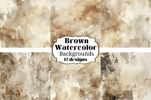Warm, Organic Textures: The Power of Brown Tan Neutral Watercolor Backgrounds